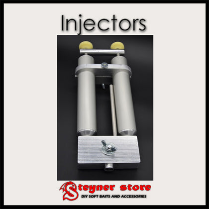 Injectors for soft bait making fishing
