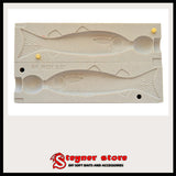 Silver Crucian fishing mold for soft bait making