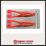 Aluminum Horny toad mold for soft bait making 3
