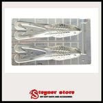 Aluminum Horny toad mold for soft bait making 4