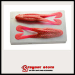 Aluminum Horny toad mold for soft bait making 6
