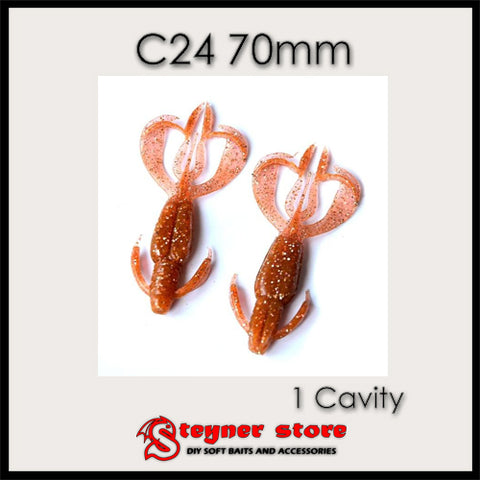 1 Cavity 	Keitech Crazy Flapper mold