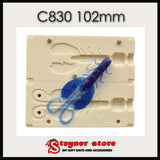 Crazy Legs Chigger Craw fishing mold for soft bait