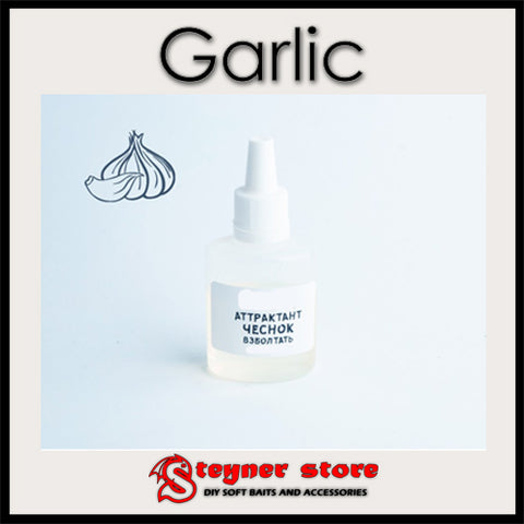 Garlic attractant for soft bait making fishing