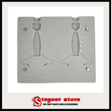 Gene Laree Baffle Bug, fishing mold, soft bait