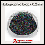 Holographic black glitter for soft bait making
