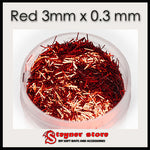 Glitter Red 3mm x 0,3mm