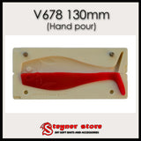Dexter Shad open pour mold Fishing mold soft bait