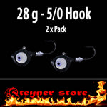 Black Glowbite Jighead LED fishing lure