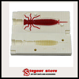 B43 100mm Larva fishing soft bait mold