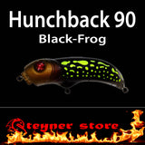 Balista Hunchback 90 LED fishing lure Black frog