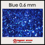  Glitter Blue 0,6mm fishing Soft Bait mold