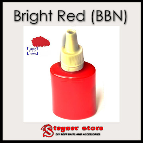 Pigment Bright Red (BBN) fishing soft  bait mold
