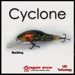 Balista Cyclone LED fishing lure colors Black frog