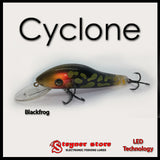 Balista Cyclone LED fishing lure colors Black frog