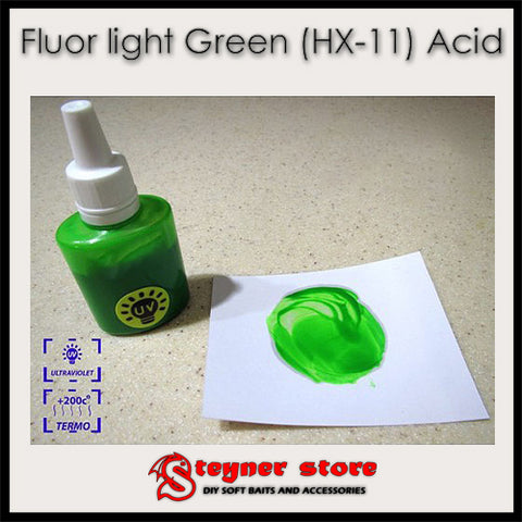 Pigment Fluor Light Green (HX-11) Acid fishing soft bait mold