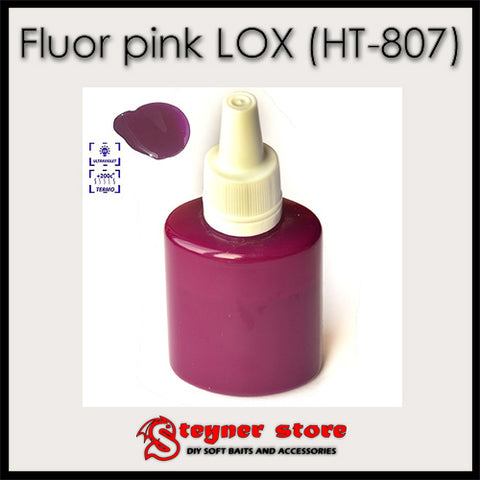 Pigment Fluor Pink LOX (HT-807) fishing soft bait mold