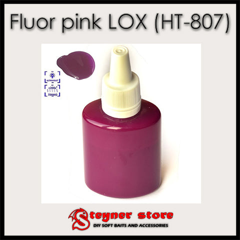 Pigment Fluor Pink LOX (HT-807) fishing soft bait mold