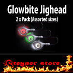 Black Glowbite Jighead LED fishing lure