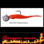 Black Glowbite Jighead LED fishing lure