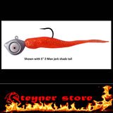 Black Glowbite Jighead LED fishing lure