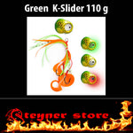 Glowbite Kabura K-Slider Green LED Fishing lure 110 g
