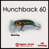 Hunchback 60 LED fishing lure Black-frog