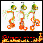 Glowbite Kabura K-Slider Green LED Fishing lure sizes