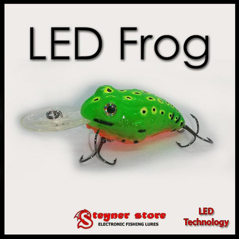LED frog fishing lure