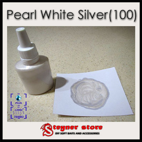 Pigment Pearl White Silver(100) fishing soft bait mold