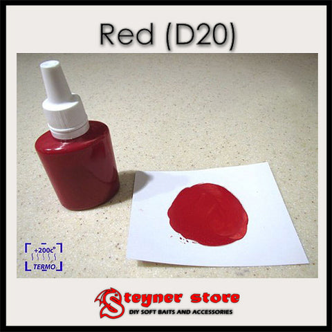 Pigment Red (D20) fishing soft bait mold