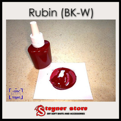 Pigment Rubin (BK-W) fishing soft bait mold