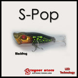 Balista S-pop LED fishing lure Black-Frog