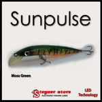 Sunpulse Long LED fishing lure Moss Green