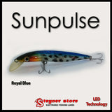 Sunpulse Long LED fishing lure Royal Blue