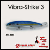 Vibra-Strike 3 Lurequeen rechargeable LED fishing lure Blue Back