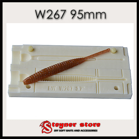Shad Shape Worm W267 95mm fishing mold