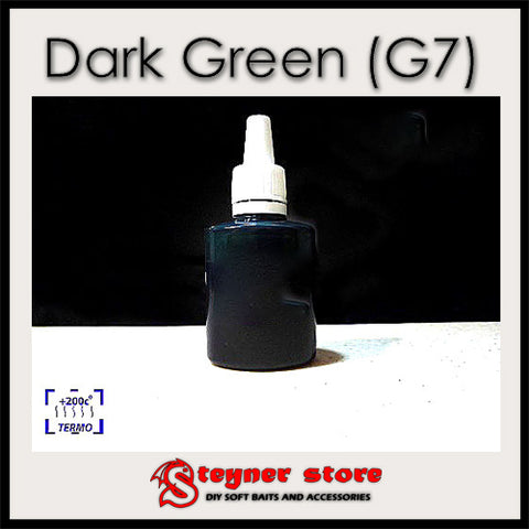 Pigment dark green (G7) fishing soft bait mold