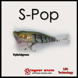 Balista S-pop LED fishing lure Hybrid-Green