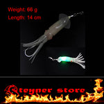 LED fishing lure Squid 66g, 14cm